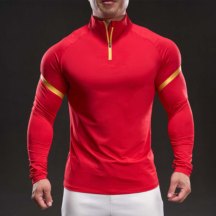 Herren Langarm Funktionsshirt mit Stehkragen Echoarchiv