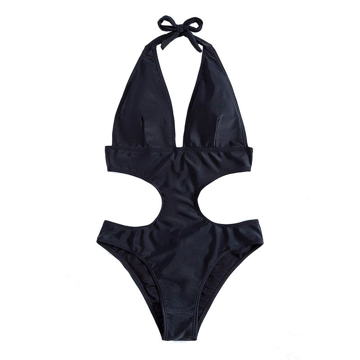 Damen Einteiler Badeanzug mit tiefem V-Ausschnitt und seitlichem Cut-Out Echo Archiv
