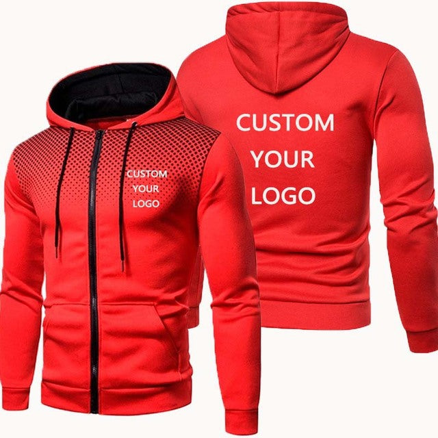 Herren modischer Sport-Hoodie mit personalisierbarem Druck Echoarchiv