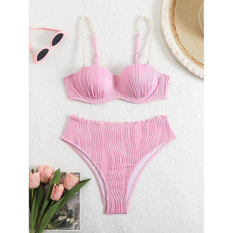 Damen Push-Up-Bikini mit Raffung und eleganten Trägern Echo Archiv