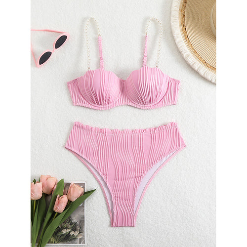 Damen Push-Up-Bikini mit Raffung und eleganten Trägern Echo Archiv