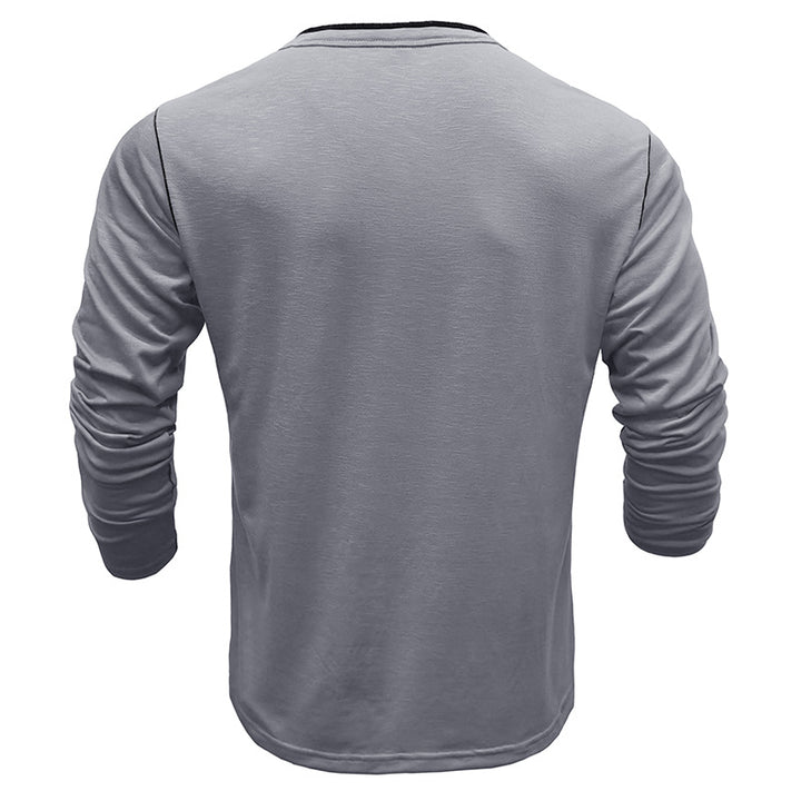 Herren Langarmshirt mit Knopfleiste und angenehmem Tragekomfort Echoarchiv