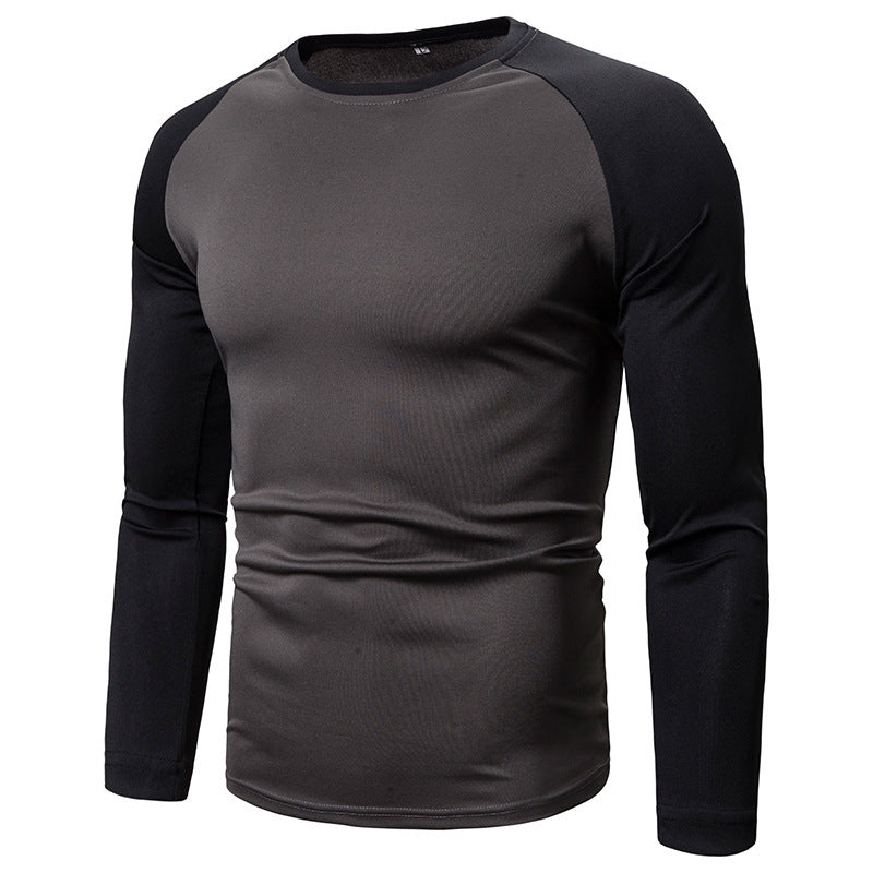 Herren Langarm-Sportshirt mit feuchtigkeitsableitender Technologie und modischem Raglan-Schnitt Echoarchiv