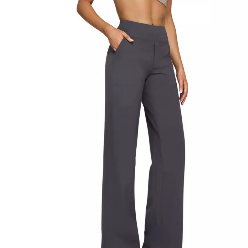 Damen Weitgeschnittene Lounge-Hose mit elastischem Bund Echoarchiv