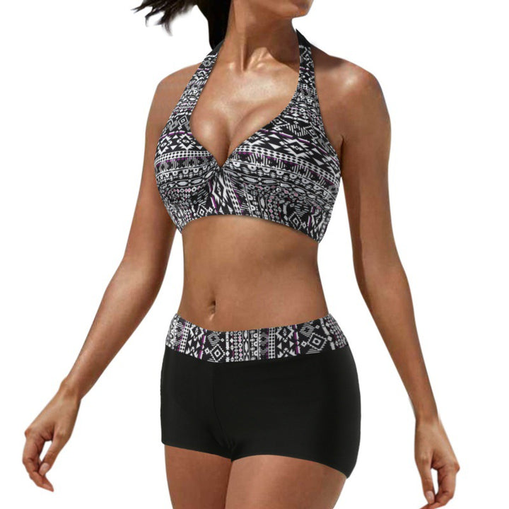 Damen Sportlicher Bikini mit hoch geschnittenem Unterteil Echo Archiv