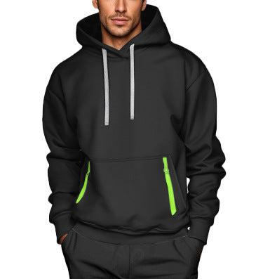 Herren sportlicher Kapuzenpullover mit stylischen Reißverschlusstaschen Echoarchiv