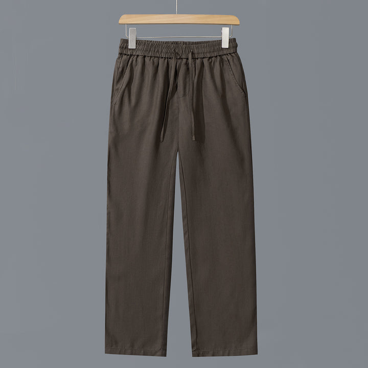 Herren Lässige Baumwoll-Chino mit elastischem Bund und Kordelzug Echoarchiv