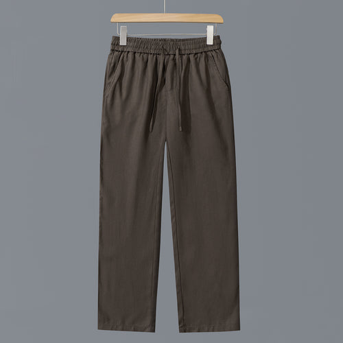 Herren Lässige Baumwoll-Chino mit elastischem Bund und Kordelzug Echoarchiv