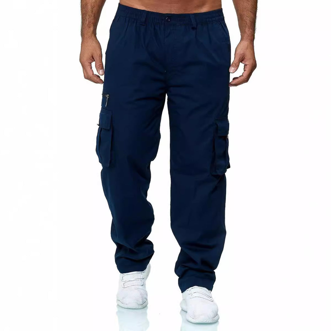 Herren Cargo-Hose mit multifunktionalen Taschen und elastischem Bund Echoarchiv