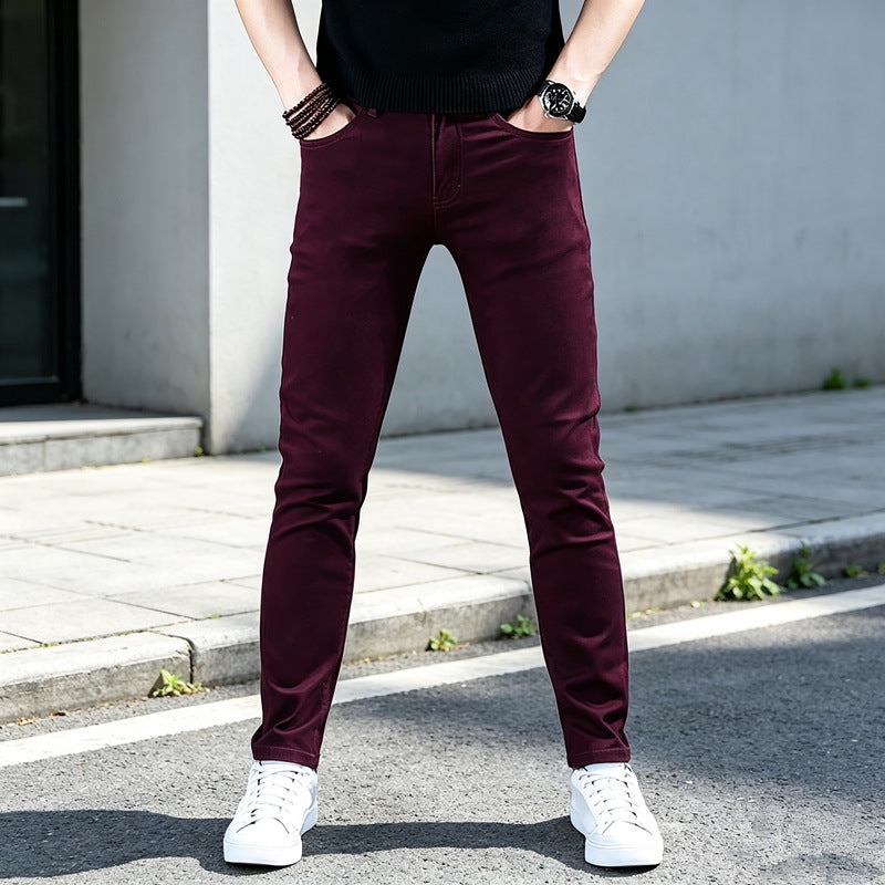 Herren Modische Slim-Fit Hosen Echoarchiv