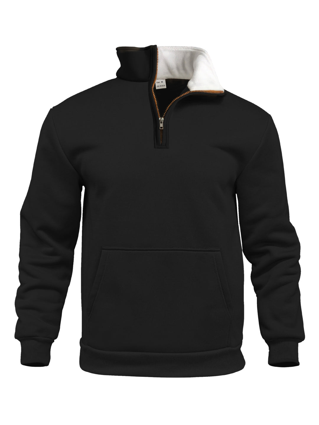 Herren sportlicher Kapuzenpullover mit halbem Reißverschluss und praktischer Kängurutasche Echoarchiv