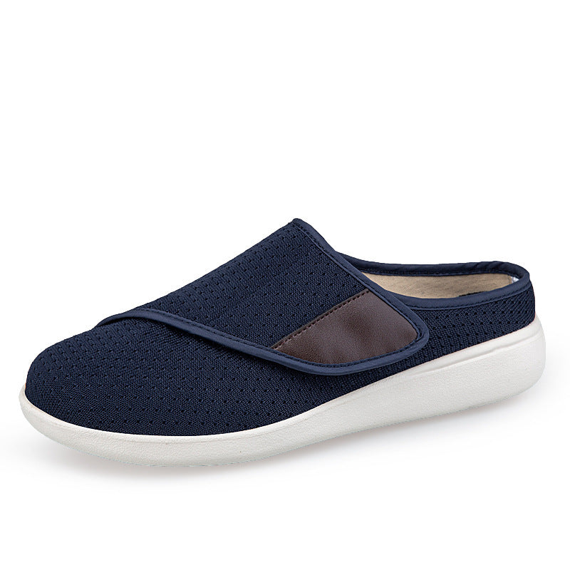 Herren nan orthopädischer Pantoffel mit verstellbarem Klettverschluss, atmungsaktivem Mesh und stoßdämpfender Schaumstoffsohle Echo Archiv