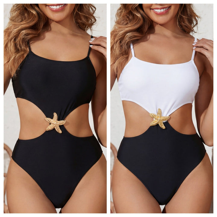 Damen Bademode mit Cut-Outs und eleganter Meeresstern-Applikation Echo Archiv