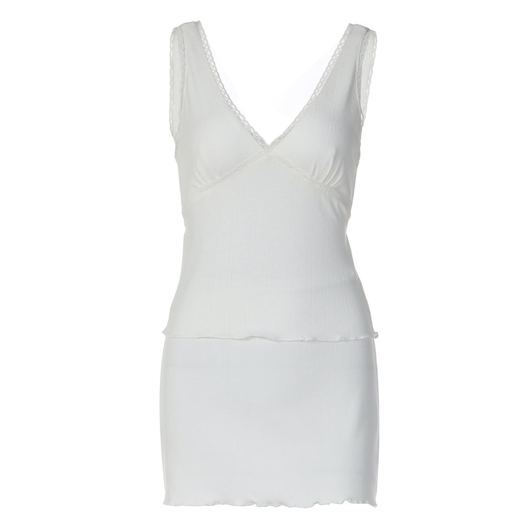 Damen Trägershirt mit eleganter Rüsche und femininer Silhouette Echo Archiv