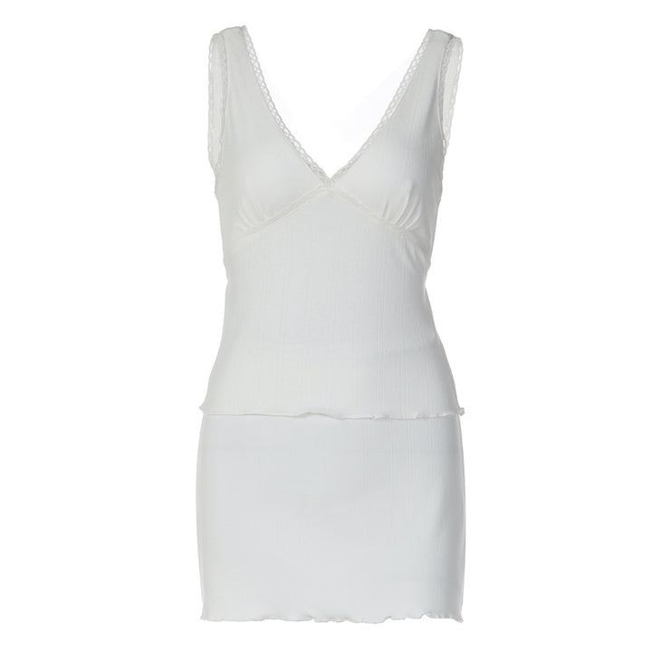 Damen Trägershirt mit eleganter Rüsche und femininer Silhouette Echo Archiv