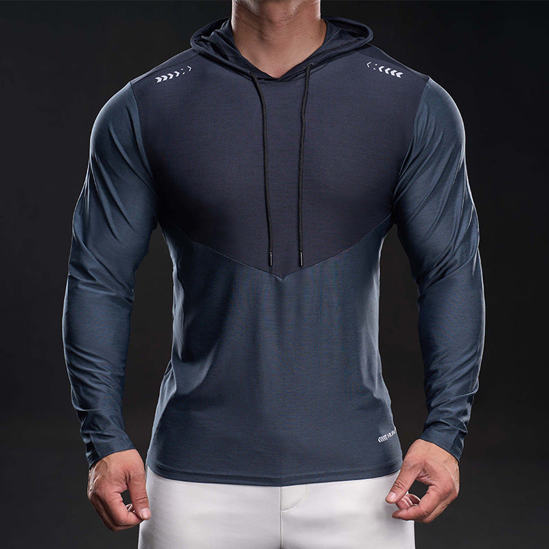 Herren Slim-Fit Trainings-Hoodie mit atmungsaktivem Stretchmaterial Echoarchiv