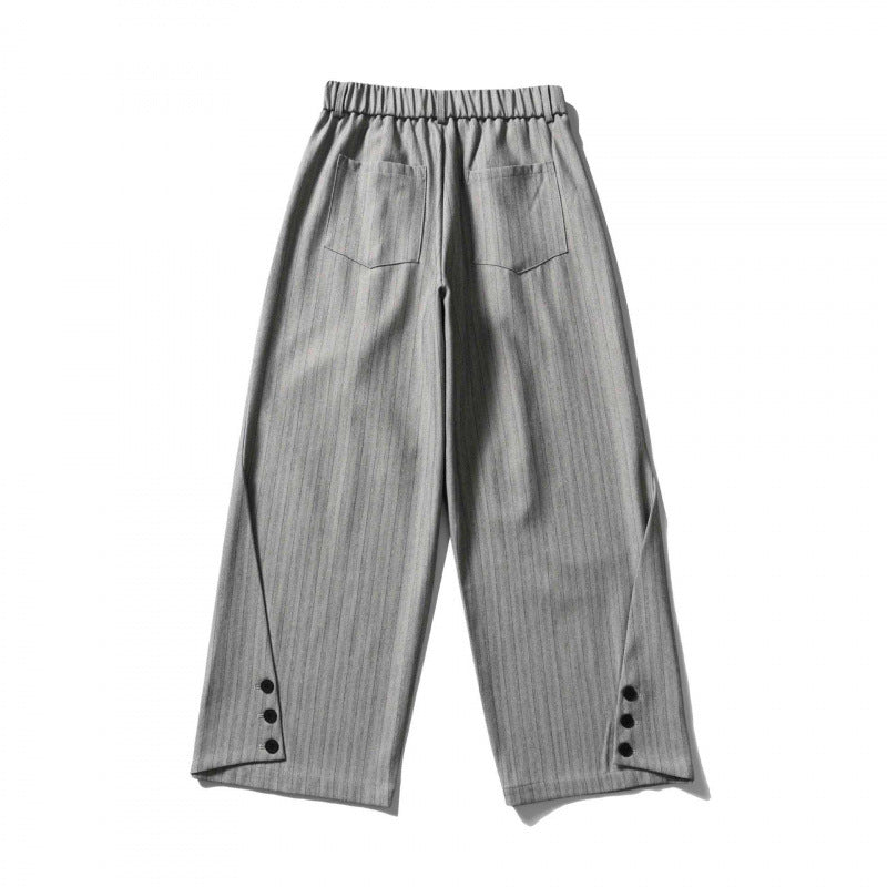 Damen Weite Bundfalten-Hose mit hohem Bund, verkürzter Culotte-Silhouette und elastischem Rückenteil Echo Archiv