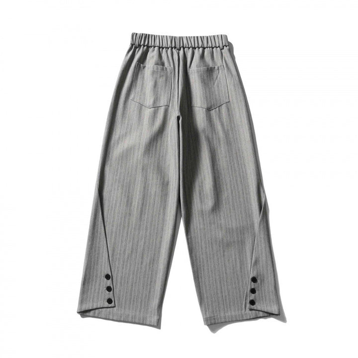Damen Weite Bundfalten-Hose mit hohem Bund, verkürzter Culotte-Silhouette und elastischem Rückenteil Echo Archiv
