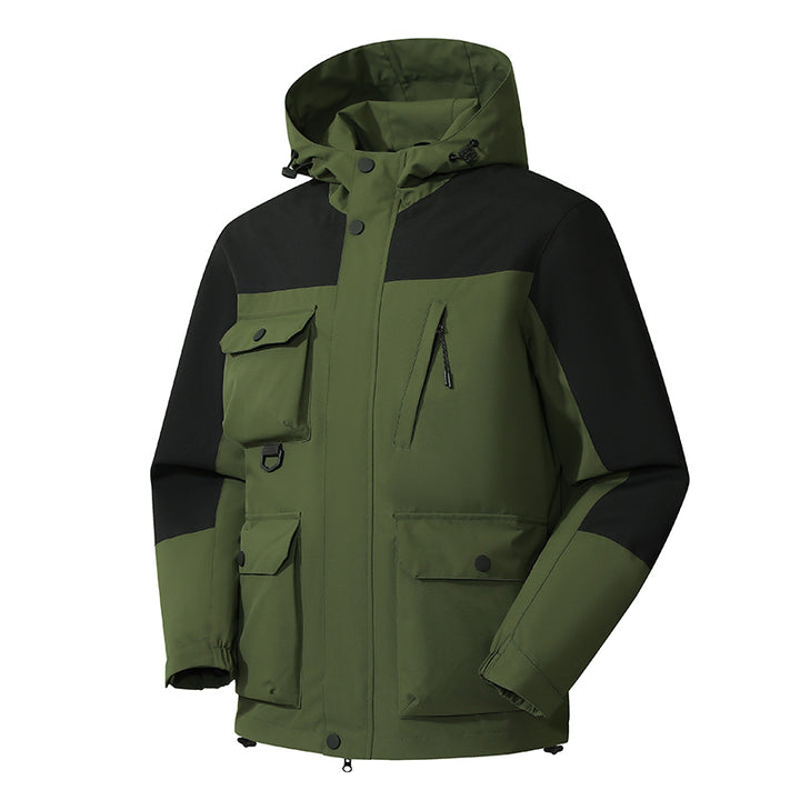 Herren Technische Utility-Fieldjacke mit Kapuze, Mehrfachtaschen und windabweisender Shell Echo Archiv