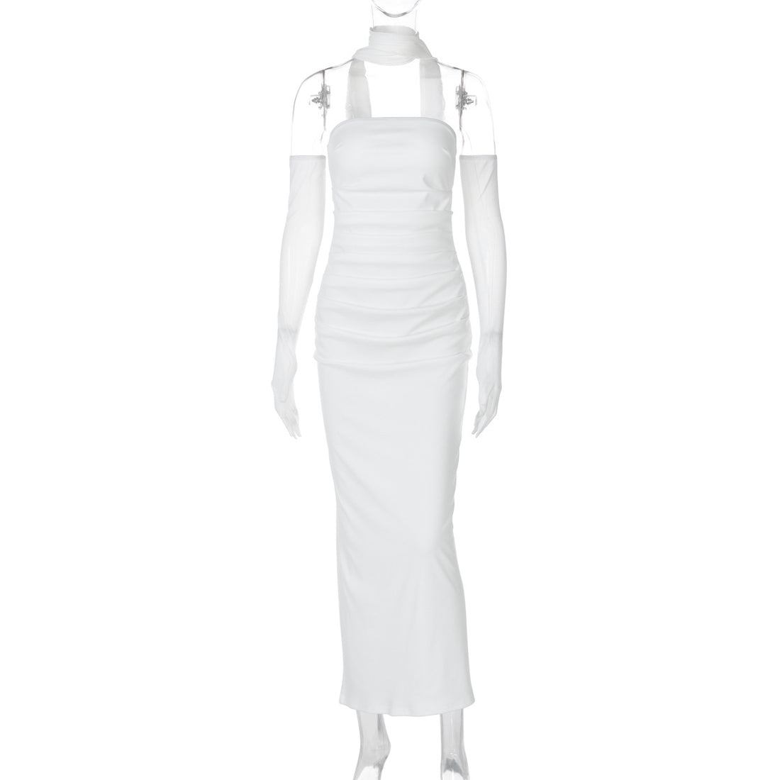 Damen Elegantes schulterfreies Abendkleid mit Flügelärmeln – Élara