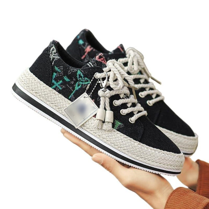 Damen Elegante und stylische Sneakers mit raffinierten Stickereien und bequemer Sohle Echo Archiv