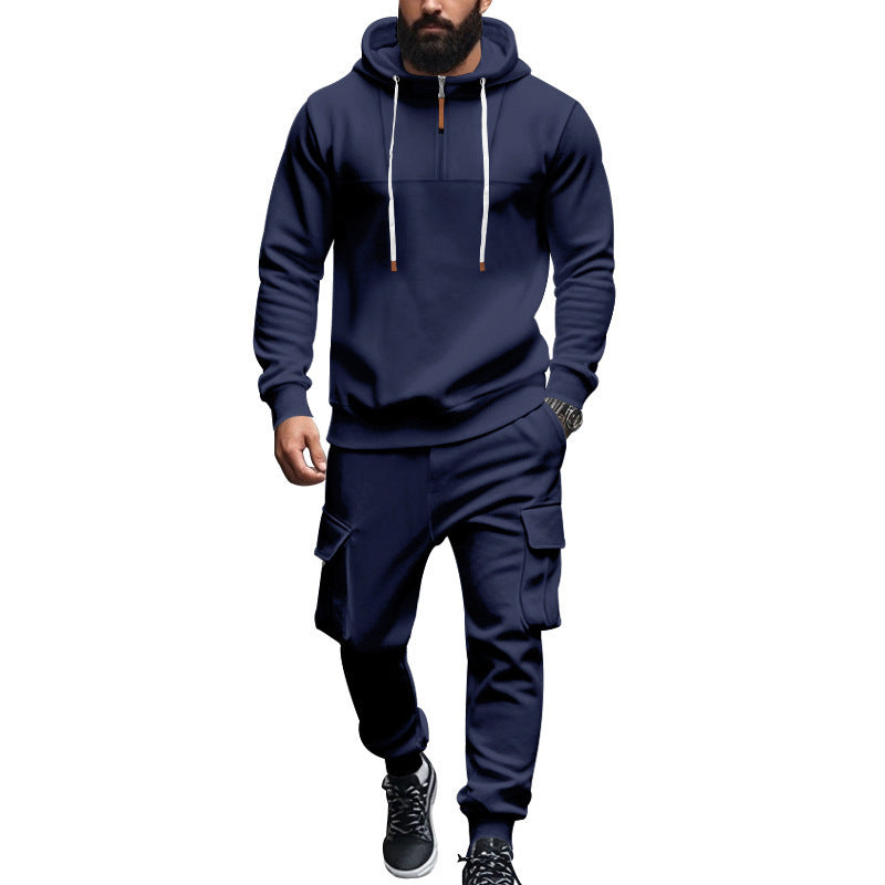 Herren Sportliches Sweatshirt und Cargo-Hose Set Echoarchiv