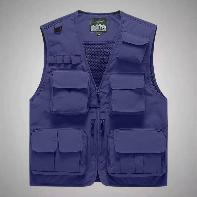 Unisex Multifunktionale Utility‑Weste mit Mesh‑Rücken und vielfachen Taschen Echo Archiv