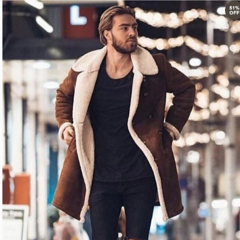 Herren gefütterter Wintermantel Echoarchiv