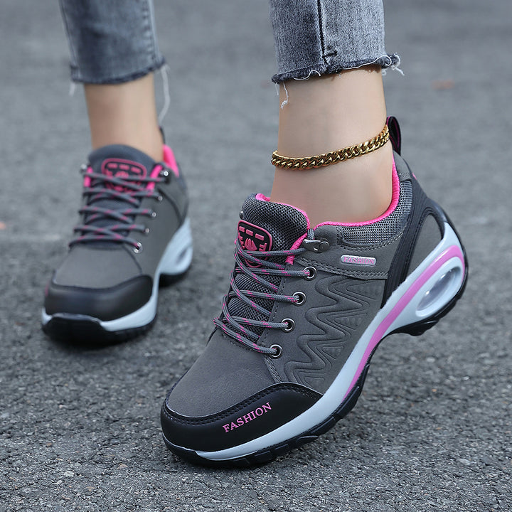 Damen nan sportliche Keil-Sneaker mit gepolsterter Luftkissen-Sohle Echo Archiv
