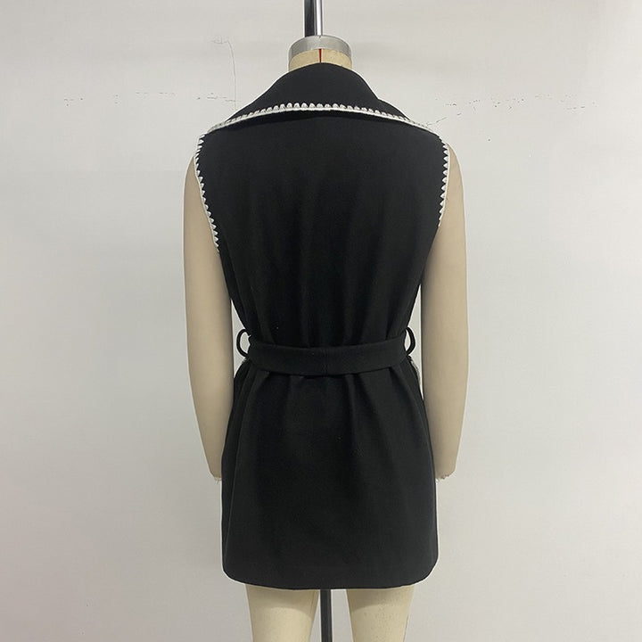 Damen Eleganter Wickel-Cardigan mit Gürtel Echo Archiv