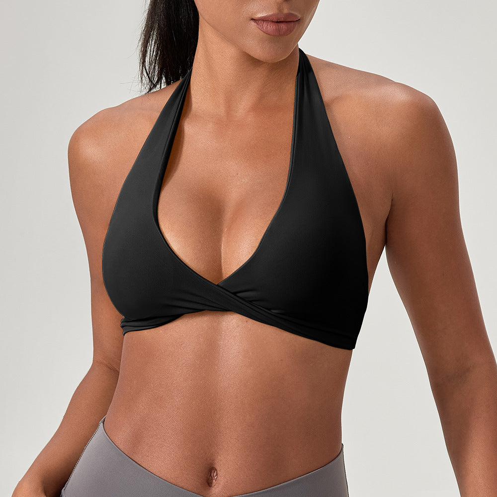 Damen Sportlicher Triangel-Bikini Oberteil mit verstellbaren Trägern und nahtlosem Design Echoarchiv
