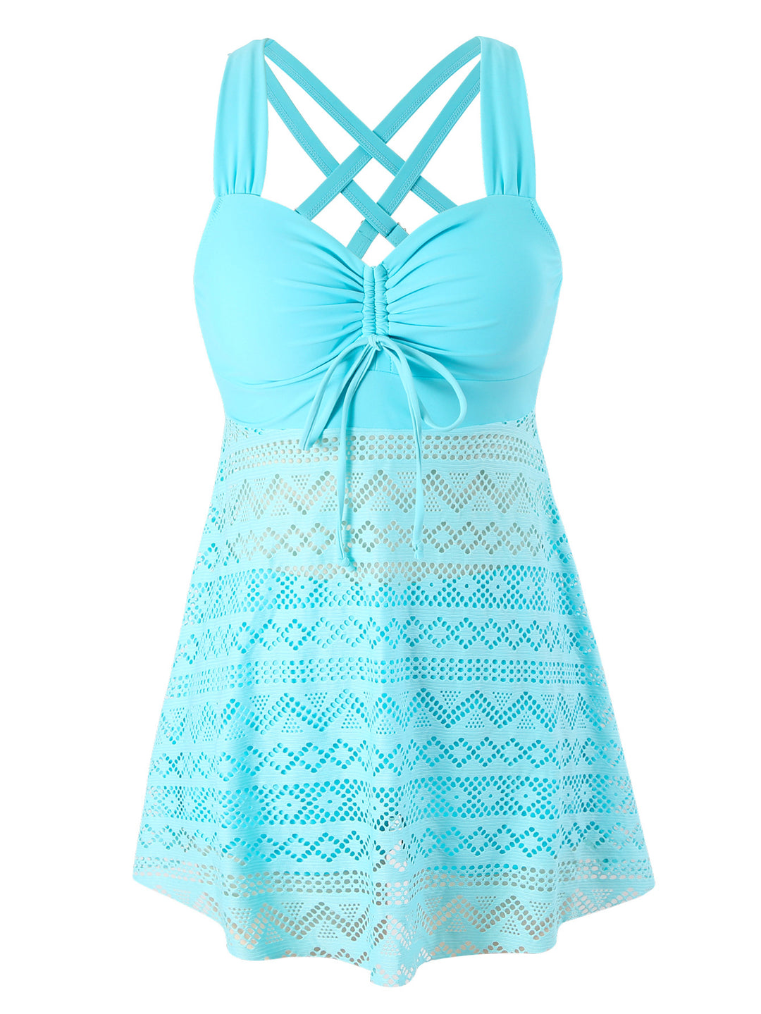 Damen Schwimmkleid mit raffinierter Rückenpartie und sehr elastischer Stoffqualität Echo Archiv