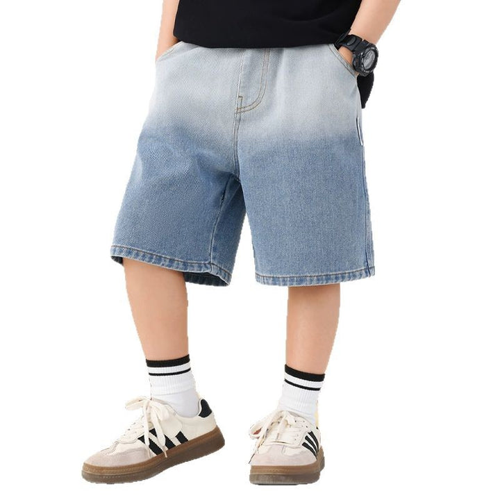 Jungen lockere Denim-Shorts mit modischem Farbverlauf Echo Archiv