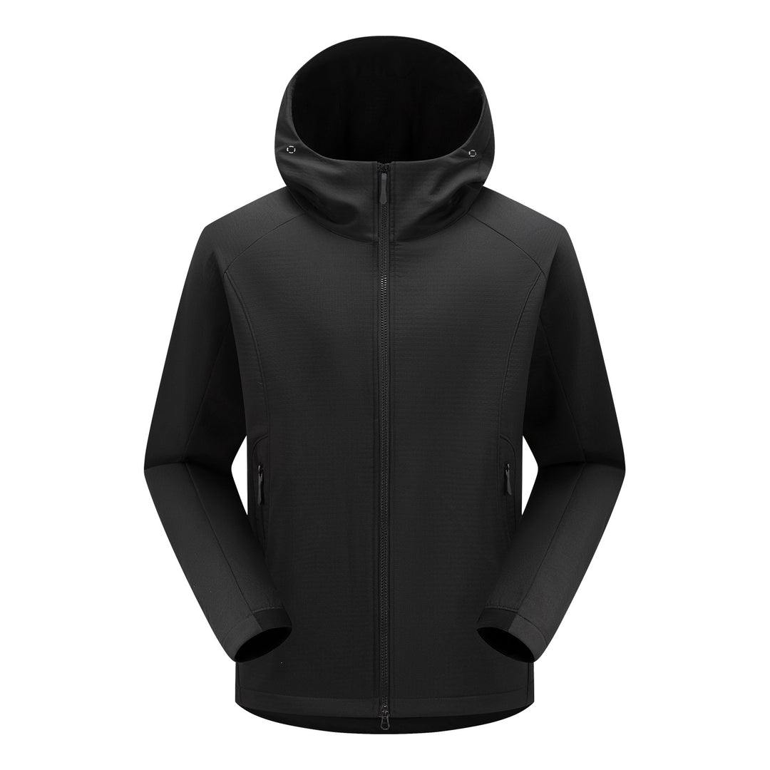 Herren Softshell-Outdoorjacke mit Kapuze, winddichter Membran und ergonomischem Schnitt Echoarchiv