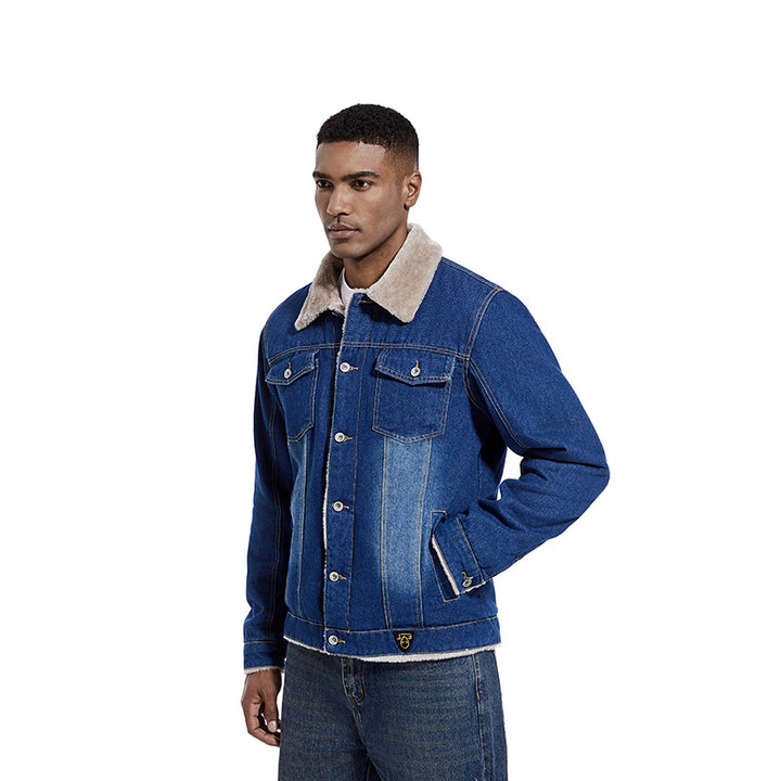 Herren Übergangsjacke mit angeschnittenem Fellkragen Echo Archiv