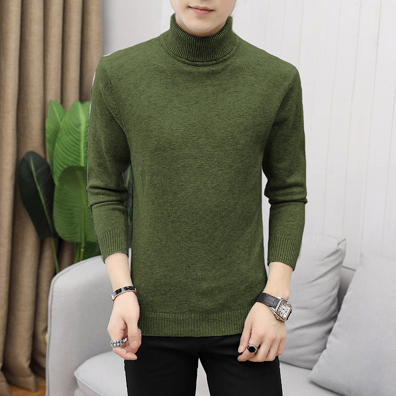 Herren modischer Rollkragenpullover mit feiner Struktur Echoarchiv