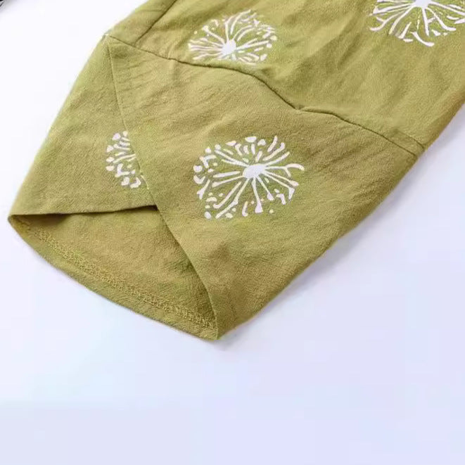 Damen Weite Culotte-Hose mit überlappendem Tulpen-Saum und elastischem Bund – Avérine