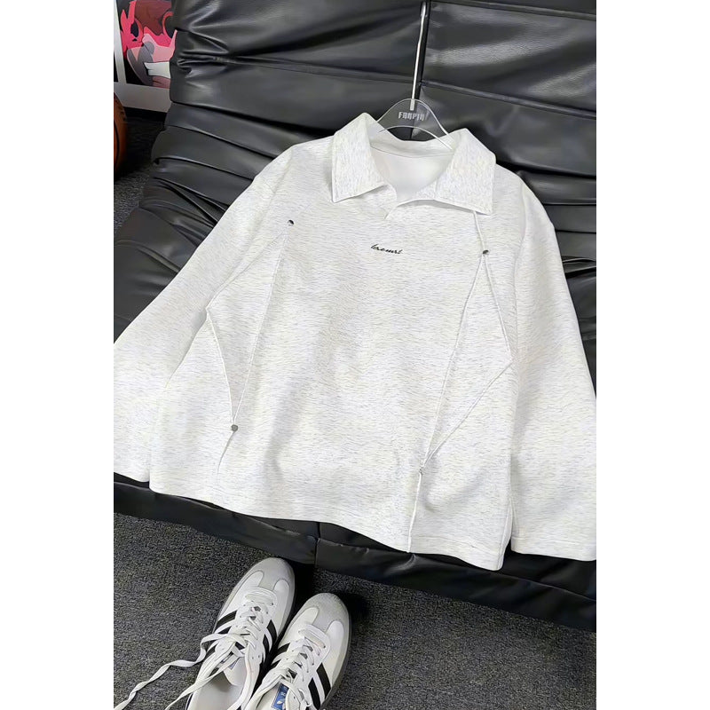 Damen Modischer Oversized Pullover mit Stehkragen Echo Archiv