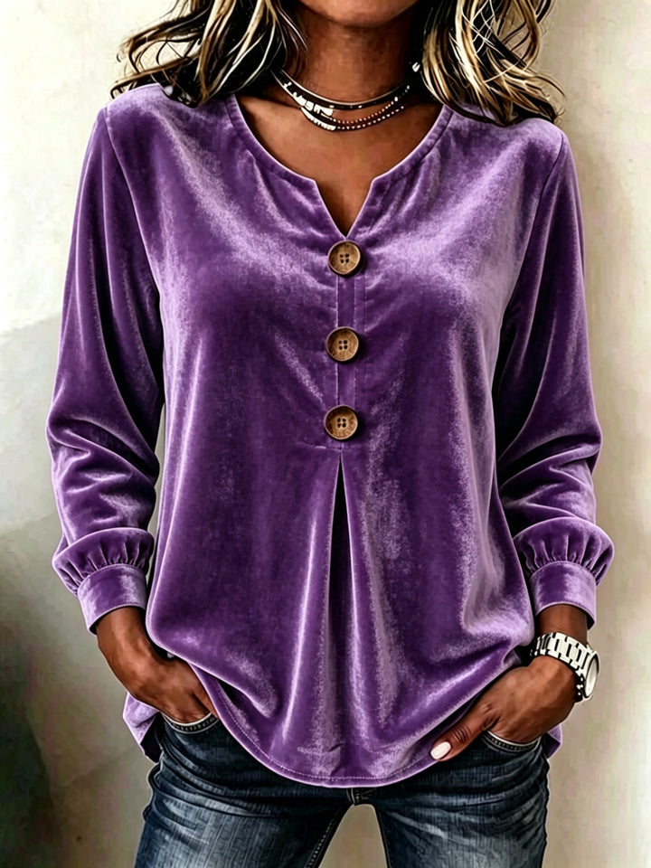 Damen Elegante und komfortable Veloursbluse Echo Archiv