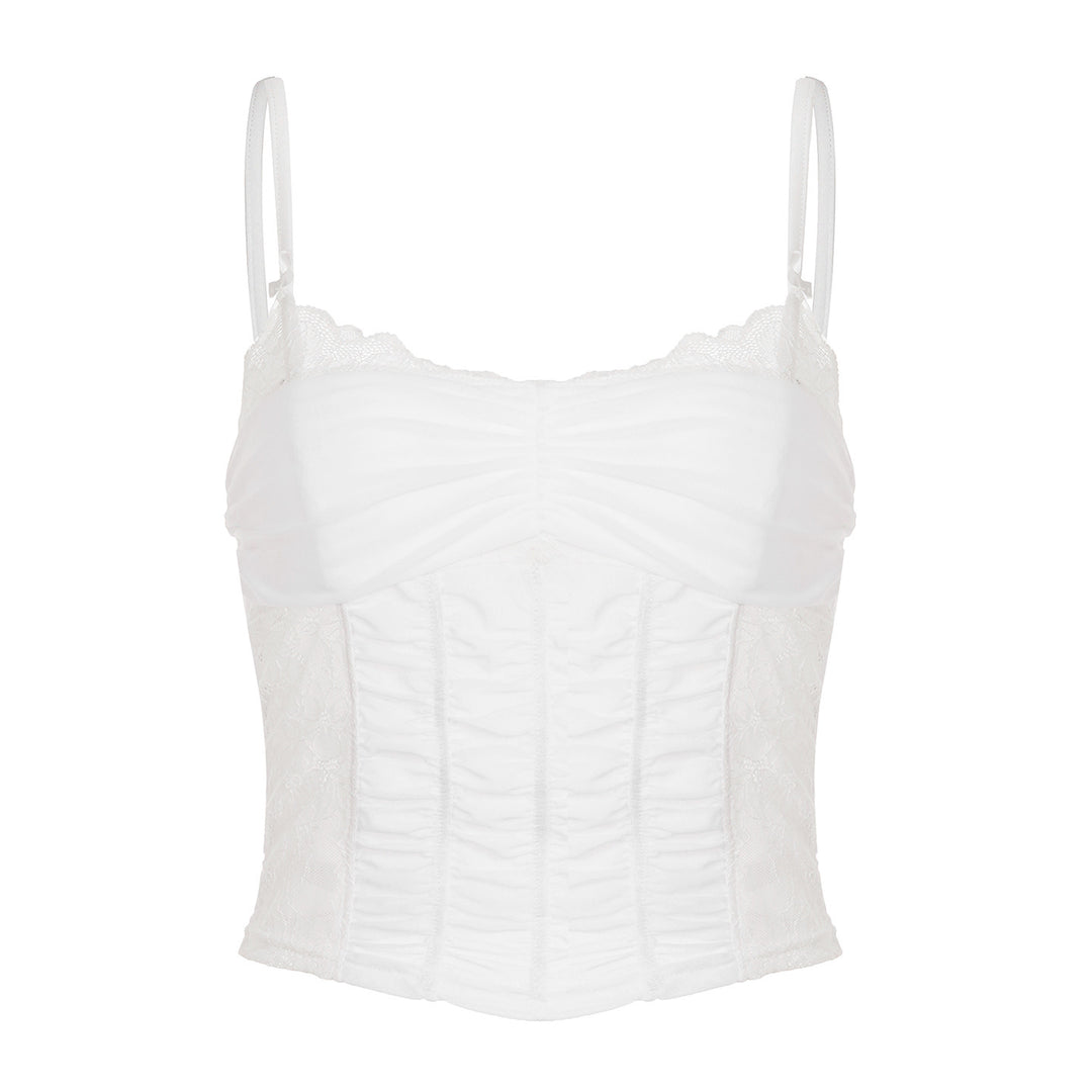Damen Spitzen-Corsage-Oberteil mit eleganter Schnürung und figurformendem Design Echo Archiv