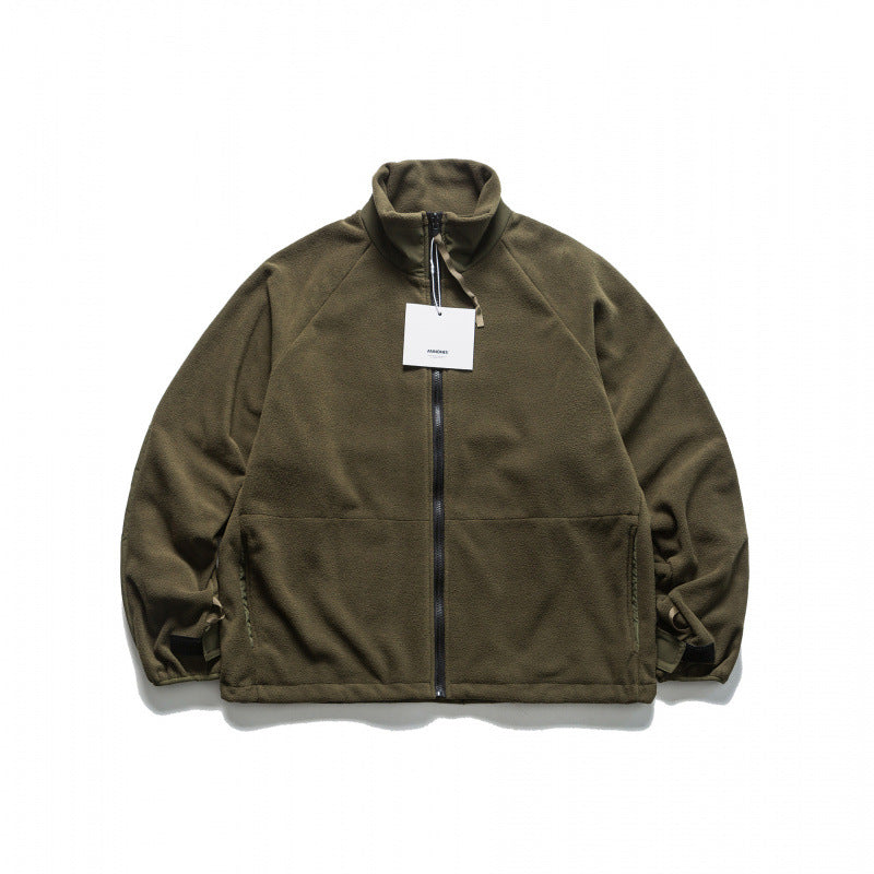 Unisex Oversize-Utility-Regenjacke mit Kapuze und verdecktem Reißverschluss Echo Archiv