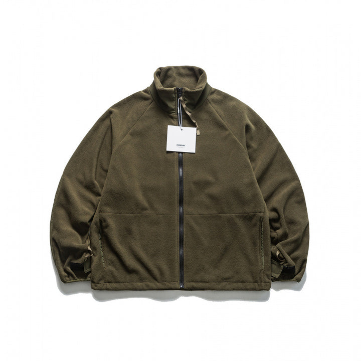 Unisex Oversize-Utility-Regenjacke mit Kapuze und verdecktem Reißverschluss Echo Archiv