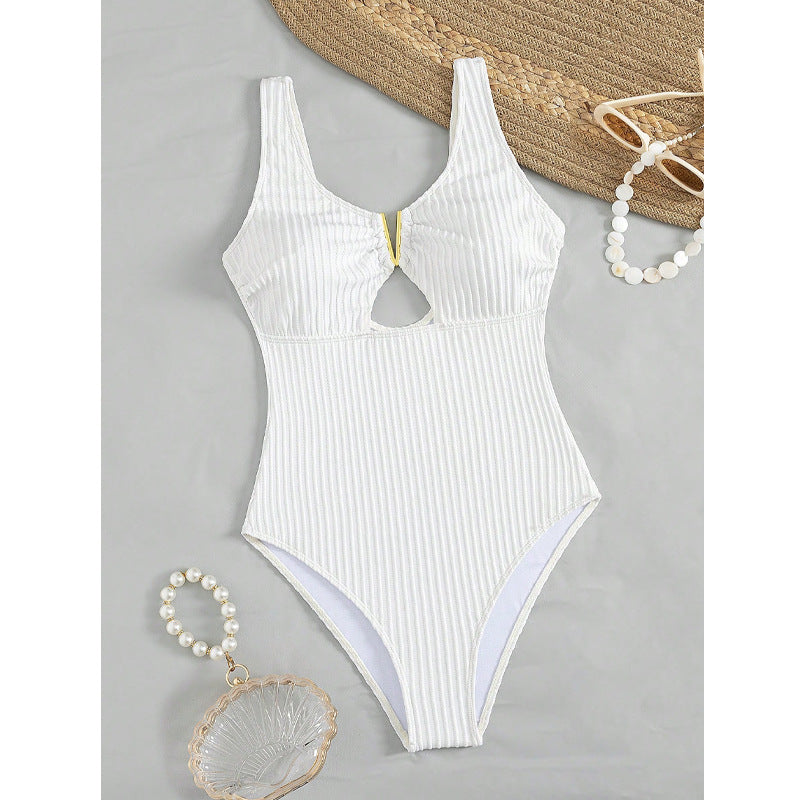 Damen High-Waist Badeanzug mit Cut-Out Echo Archiv