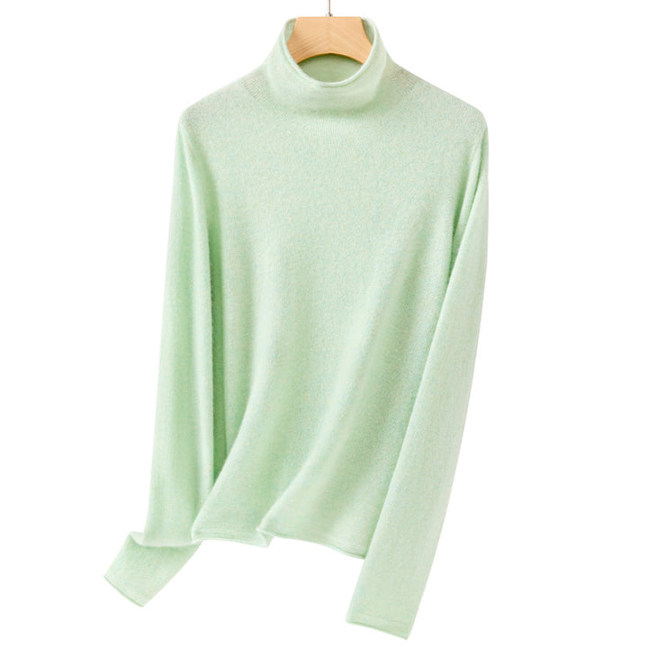 Damen Feiner Rollkragenpullover aus ultraleichtem Feinstrick mit schlanker Silhouette Echoarchiv