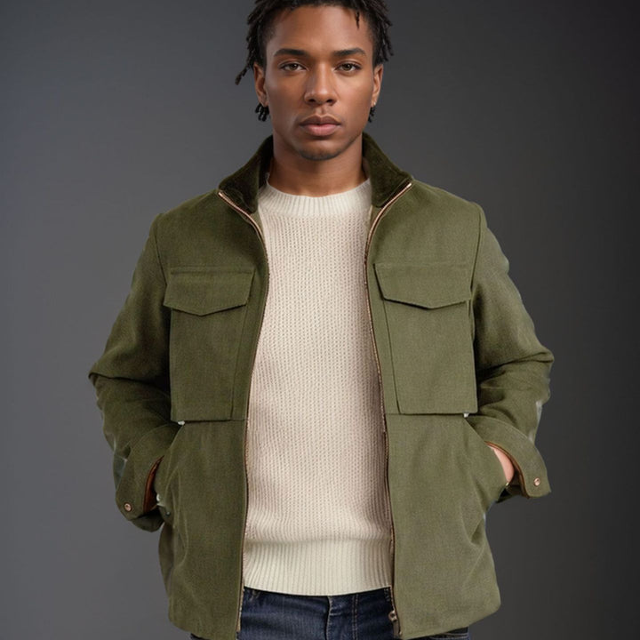Herren stylische Funktionsjacke im modernen Design mit großzügigen Taschen Echoarchiv