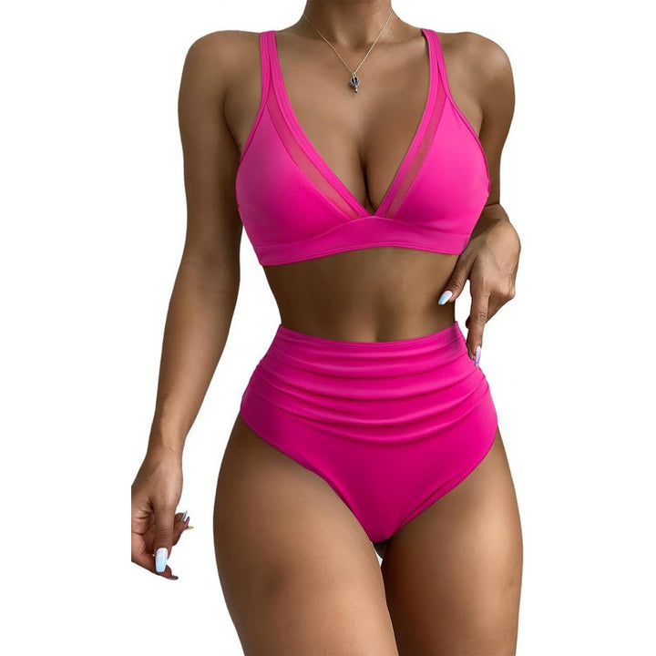 Damen Bikini-Set mit modischem Animalprint und Bicolor-Design Echo Archiv