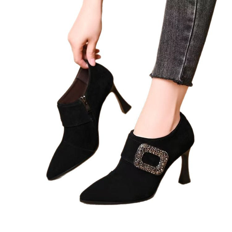 Damen Elegante Stiefeletten mit Glitzerakzenten Echo Archiv