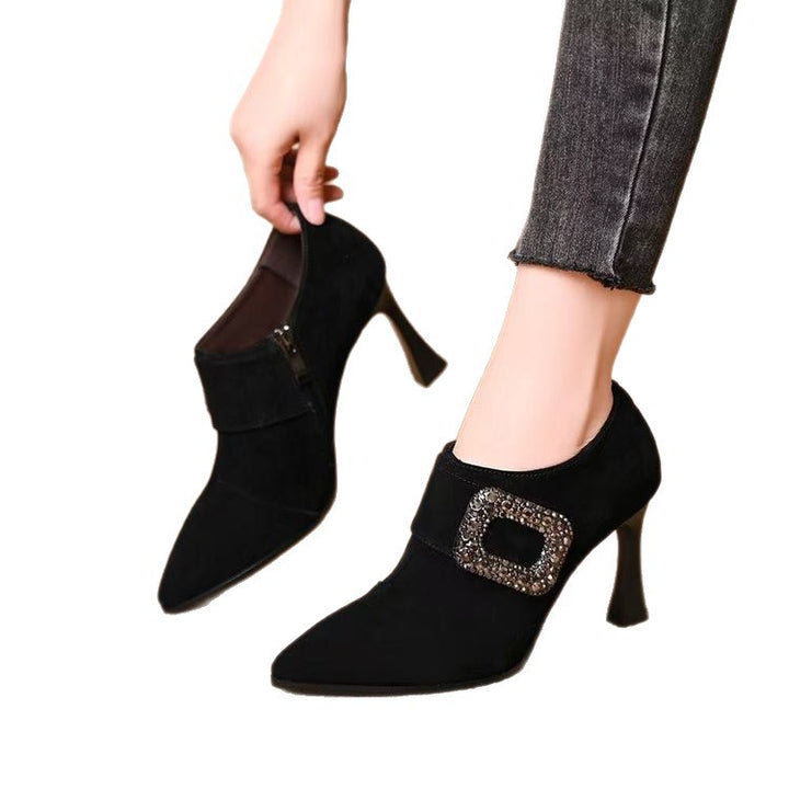Damen Elegante Stiefeletten mit Glitzerakzenten Echo Archiv