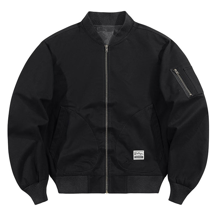Herren Modische Bomberjacke mit praktischen Taschen Echo Archiv