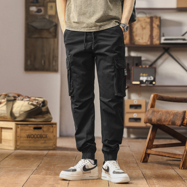 Herren Cargo-Jogger im technischen Utility-Design mit elastischem Tunnelzugbund und Mehrfachtaschen Echo Archiv